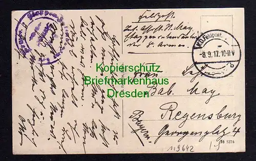 119642 AK Riga Lettland Pulverturm 1916 Feldpost