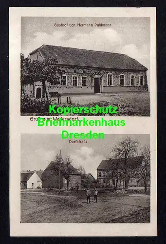 116862 AK Waltersdorf um 1920 Gasthof H. Puhlmann Dorfstraße V. Luckenwalde