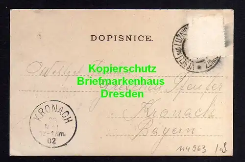 114963 AK Veseli nad Luznici Wesseli an der Lainsitz 1902  Frohenbruck Marktplat