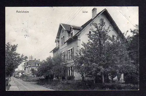 112845 AK Adelsheim Baden Spital um 1910