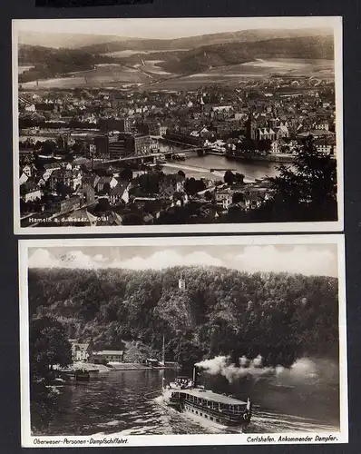 112186 AK Hameln Weser 1929 Fotokarte Oberweser Dampschifffahrts gesellschaft Da