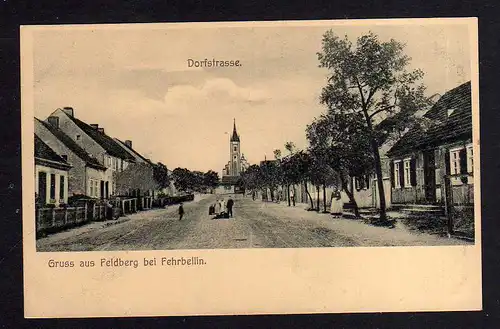103072 AK Fehrbellin Dorfstrasse um 1910