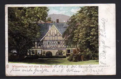 103426 AK Bad Warmbrunn 1901 Wiesenhaus mit dem Hochwald