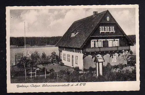 102187 AK Goldap Ostpr. Schwimmanstalt des M. T. V. um 1925