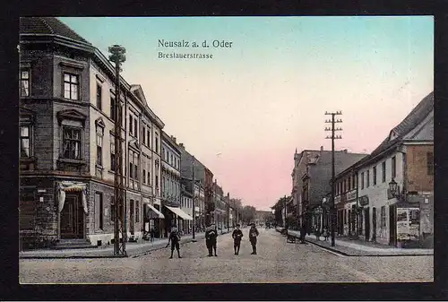 101857 AK Nowa Sol Neusalz an der Oder Breslauerstrasse 1911