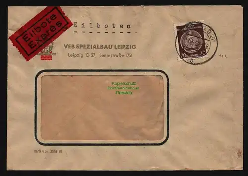 B12078 Brief DDR Dienst A 41 A EF VEB Spezialbau Leipzig