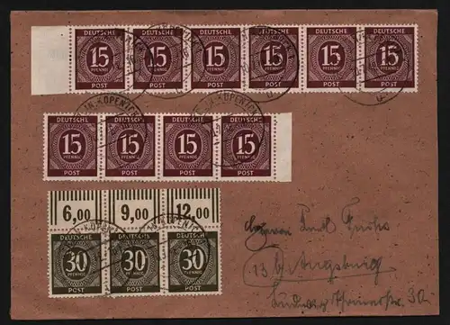 B11845 SBZ Währungsreform Zehnfach 1948 Alliierte Besetzung 928 OR Walze dgz