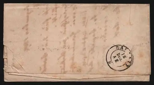 B11815 Brief Baden 25a 1869 Monat kopfstehend eingesetzt