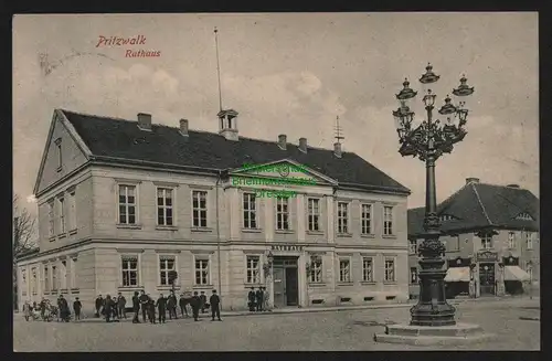 148068 AK Pritzwalk 1908 Rathaus