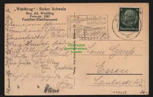 148058 AK Bielefeld Waldkrug Sieker Schweiz 1938 Künstlerkarte Knorr