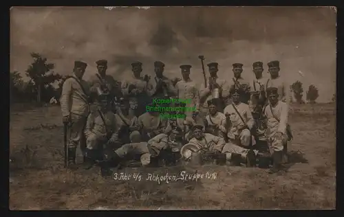 148221 AK Truppenübungsplatz Gruppe Wpr. 1910 Fotokarte Soldaten Küchenzug