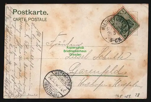 148189 AK Oberdielfen Litho 1906 WilnsdorfWirtschaft Gasthof Christian Dax