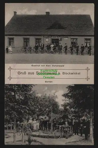 148022 AK Schönewald bei Blockwinkel 1912 Gasthof zur Erholung Landsberg Warthe