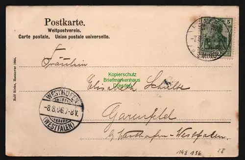 148196 AK Heimsen an der Weser 1906 Gasthof zur Post Rittergut Neuhof