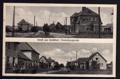 81871 AK Kohlfurt Wegliniec Hindenburgstraße um 1920