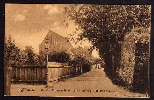 81196 AK Angermünde Promenade Klosterkirche