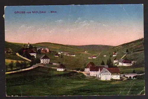 79347 AK Moldava Moldau in Böhmen Gasthof zur Freundschaft 1920