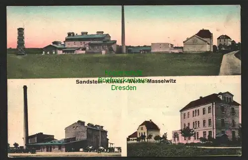 146434 AK Masselwitz bei Breslau 1916 Sandstein Klinker Werke Maslice Wroclaw