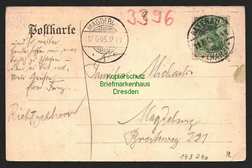 143240 AK Altenau Harz 1905 vom Schwarzenberg gesehen