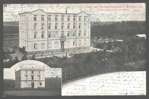 141800 AK Teichwolframsdorf bei Werdau Erholungsheim 1909