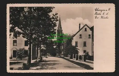 132960 AK Ehingen Donau Ev. Kirche Fotokarte 1934