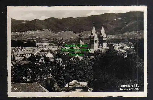 130384 AK Offenburg i. B. Panorama Fotokarte 1939