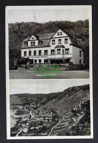 130130 AK Hatzenport Mosel Weinhaus Dötsch Pension 1952 Fotokarte