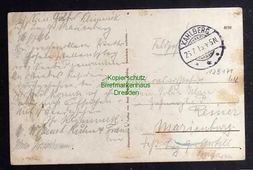 129171 AK Ostsebad Kahlberg Feldpost 1916 Strandleben