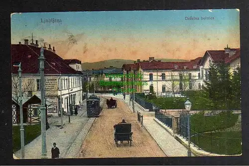 126664 AK Ljubljana Laibach Lubiana Slowenien 1915 Dezelna bolnica Zensur Triest