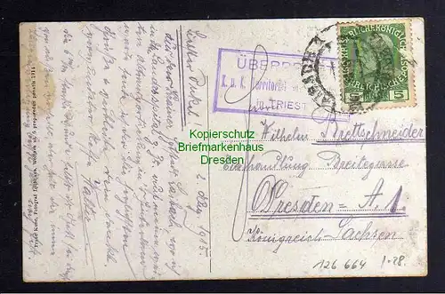 126664 AK Ljubljana Laibach Lubiana Slowenien 1915 Dezelna bolnica Zensur Triest