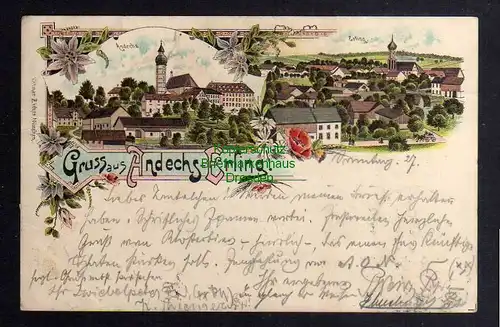 124326 AK Andechs Erfing Litho 1896