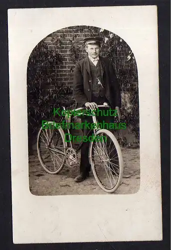 119668 AK Möhringen Pommern 1916 Student mit Fahrrad Studentika