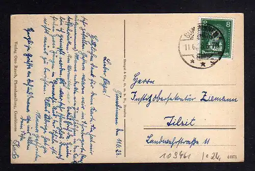 109461 AK Gussew Gumbinnen Ostpreußen 1928 Pissabrücke Friedrich Wilhelm Platz