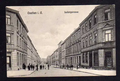 108815 AK Coethen i. A. Ludwigstrasse 1907 Köthen (Anhalt) Cöthen