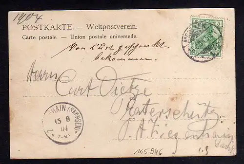 105946 AK Meissen Meißen 1904 Künstlerkarte Gruss vom Parkfest