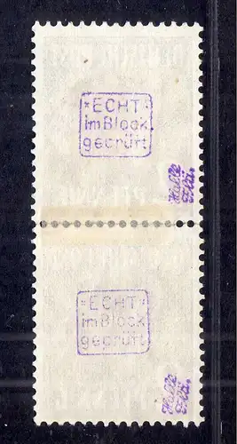 h3077 Handstempel Bezirk 41 Carlsfeld 2x 2 Pfg. gestempelt gepr. BPP 166