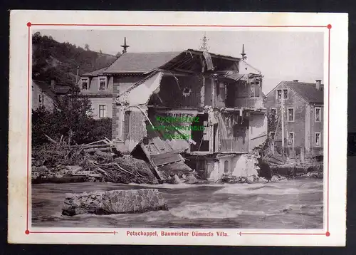 B2755 Hochwasser Katastrophe 1897 Postschappel Baumeister Dümmels Villa