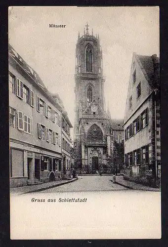 99660 AK Selestat Schlettstadt Münster um 1910
