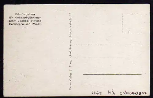 66214 AK Sachsenhausen Mark Oranienburg Erholungshaus