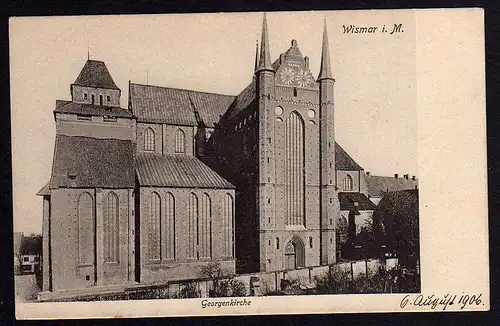 66269 AK Wismar Georgenkirche 1906