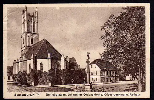 66432 AK Sonnenburg Neumark Schloßplatz Ordenskirche