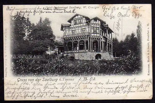 66256 AK Saalburg i. Taunus 1902