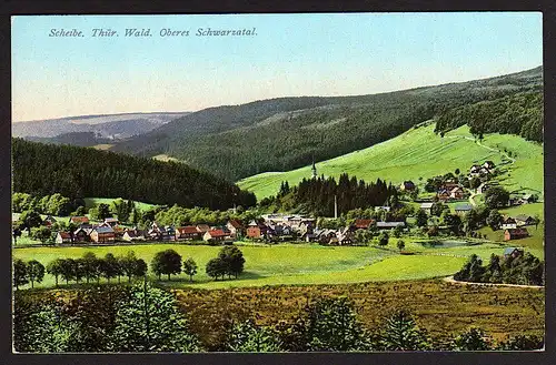 35244 AK Scheibe Thür. Wald Oberes Schwarzatal um 1935
