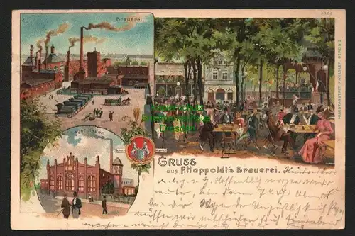 146345 AK Berlin F. Happoldt's Brauerei 1901 Lagerkeller Biergarten Kreuzberg