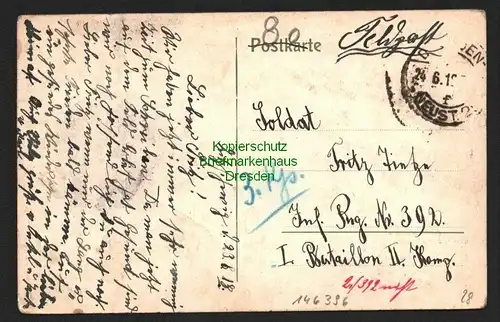 146396 AK Zitzschewig 1918 Rietschke - Grund