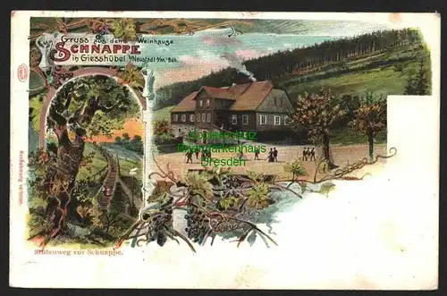 143670 AK Weinhaus Schnappe in Giesshübel bei Neustadt an der Mettau 1903