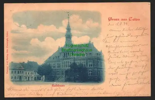 143088 AK Calau 1899 Rathaus