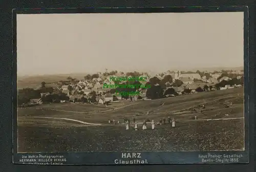 139407 Fotokarte Harz Clausthal Neue Photogr. Gesellschaft Berlin Steglitz 1898