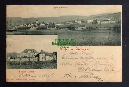 127645 AK Polsingen 1899 Panorama Blöden-Anstalt