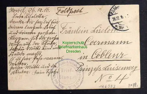 126993 AK Warschau Warszawa Wierbowastrasse 1916 Feldpost Ul. Wierzbowa